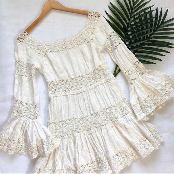 Free People Dresses & Skirts - Free People White Crochet Dress